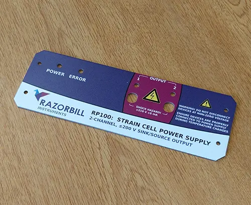 Customised UNICASE front panel