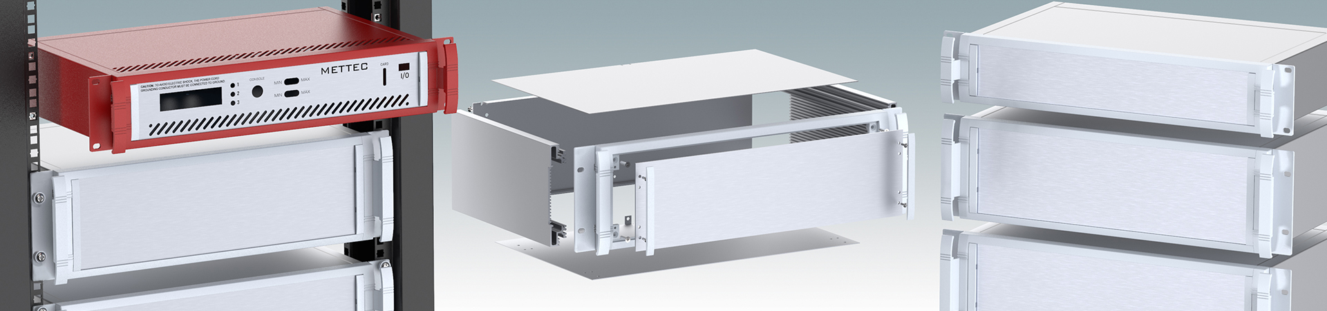 Mettec 19 inch enclosures