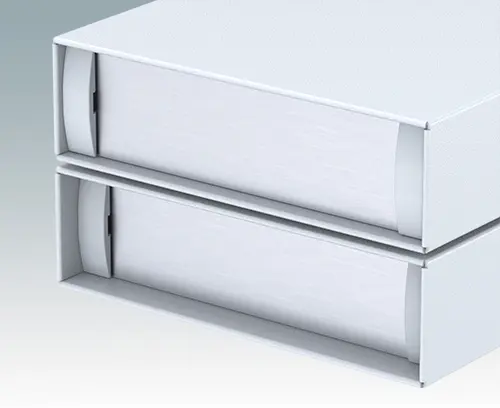 Optional front panel recess depths