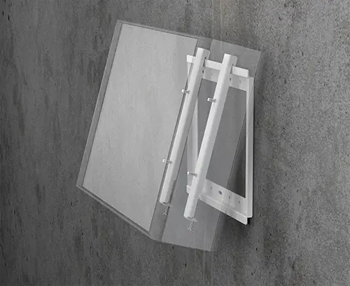 Accessory wall mounting kit (locating on wall plate)