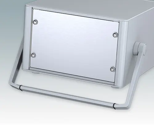 For carrying and canting the equipment.